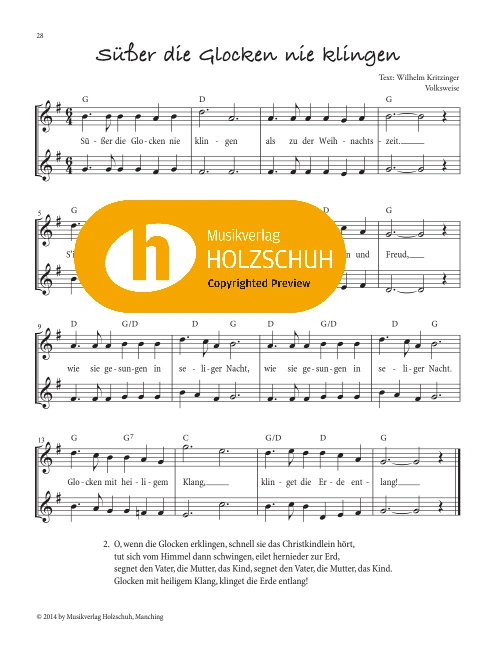 Süßer die Glocken nie klingen